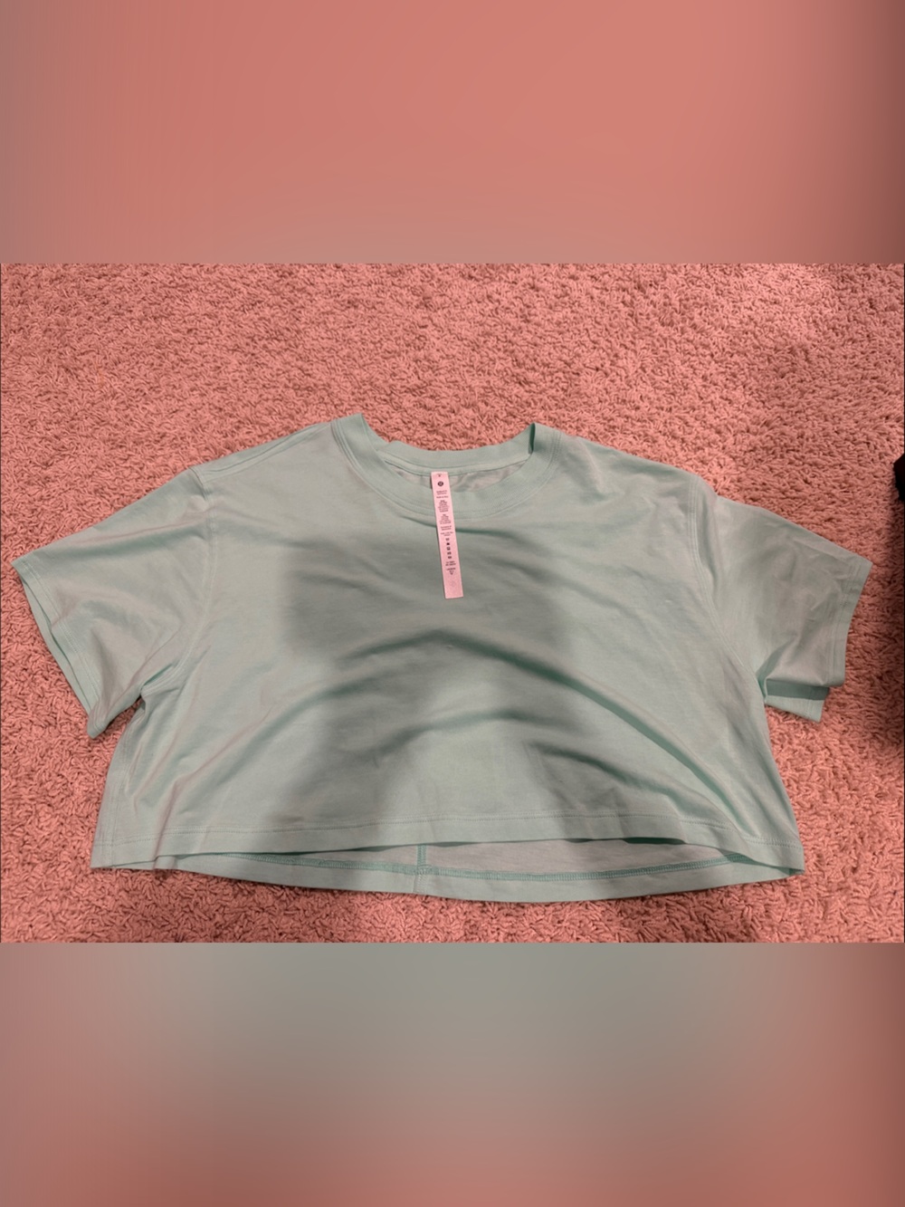 lululemon athletica Mint Green Crop Tee